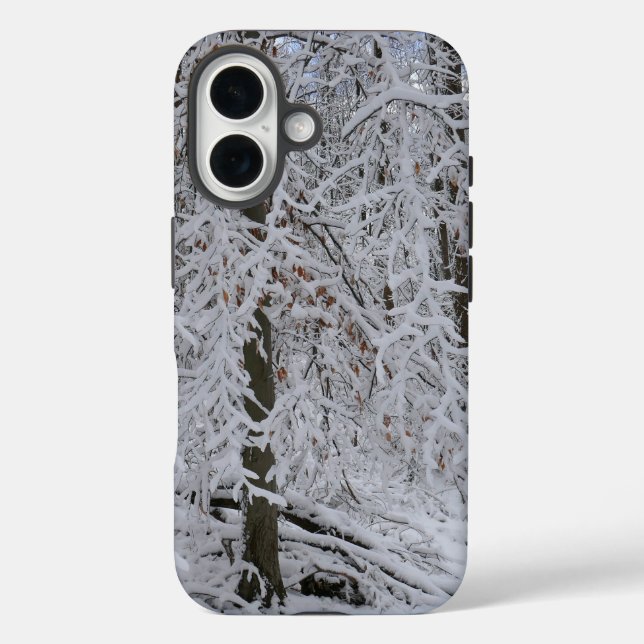 Snowy Birch Tree Canopy Case-Mate iPhone Case (Back)