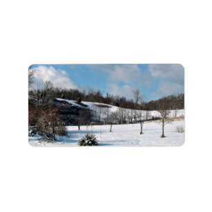 Snowy Blanket Label