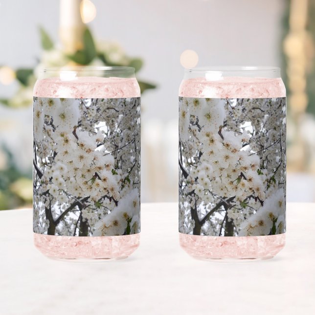 Snowy Blossom Drinkware Set Can Glass (Insitu (Wedding))