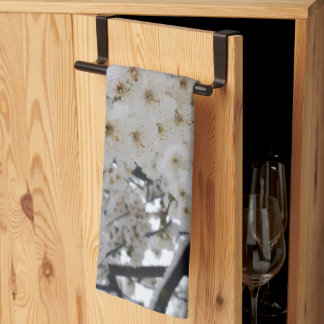 Snowy Blossom Kitchen Towel