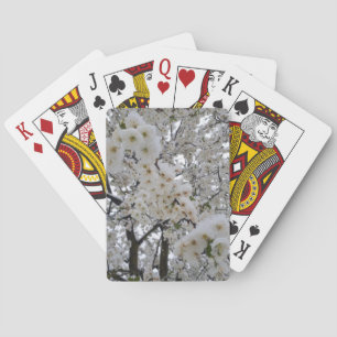 Snowy Blossom Playing Cards