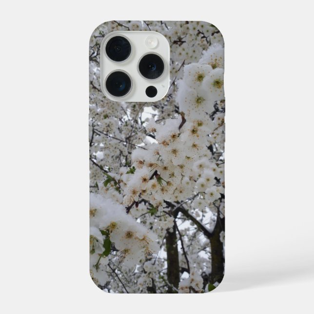 Snowy blossoms iPhone case (Back)