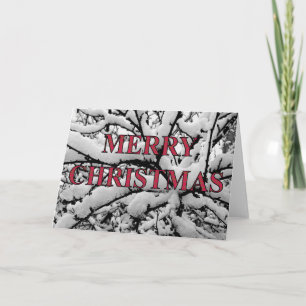 snowy branches christmas card