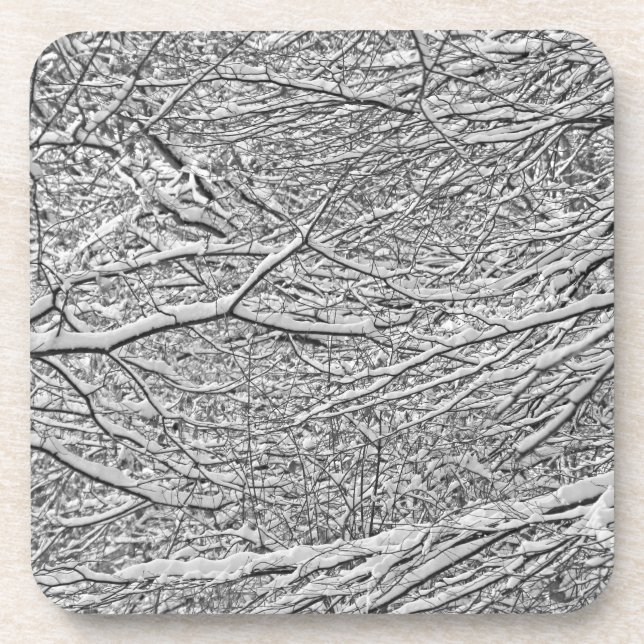 Snowy Branches Coaster (Front)