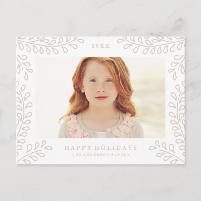 Snowy Branches Collection Holiday Postcard (Front)