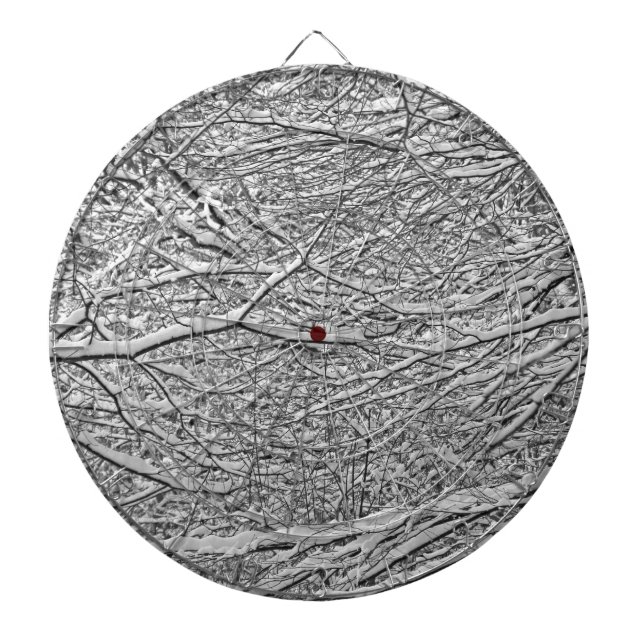 Snowy Branches Dartboard (Front)