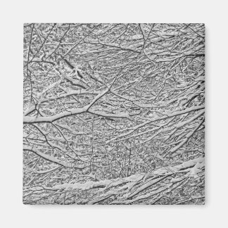 Snowy Branches Magnet