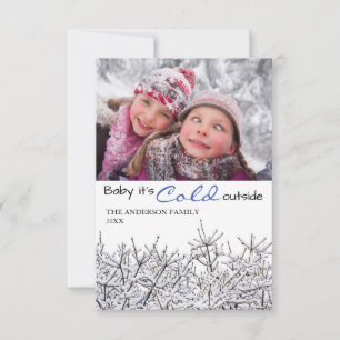 Snowy Branches Photo - 3x5 Christmas Card