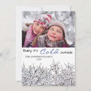 Snowy Branches Photo - Christmas Card