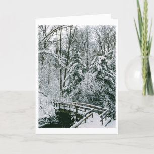 Snowy Bridge Holiday Card