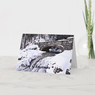 Snowy Bridge Holiday Card