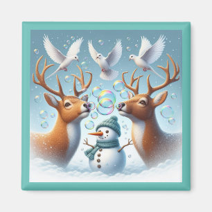 Snowy Bubbles Magnet