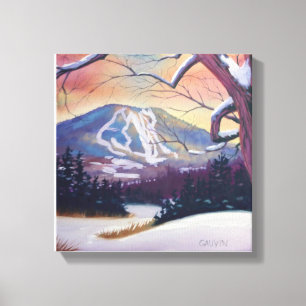 Snowy Burke Mountain Canvas Print