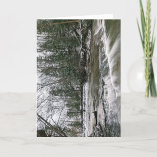 Snowy Cascades Holiday Card