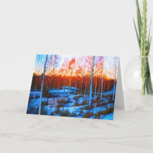 Snowy Christmas Card (blank on inside)