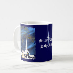 Snowy Christmas Church Coffee Mug