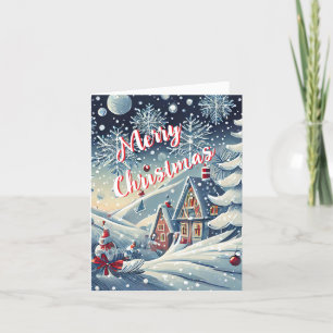 Snowy Christmas Holiday Card