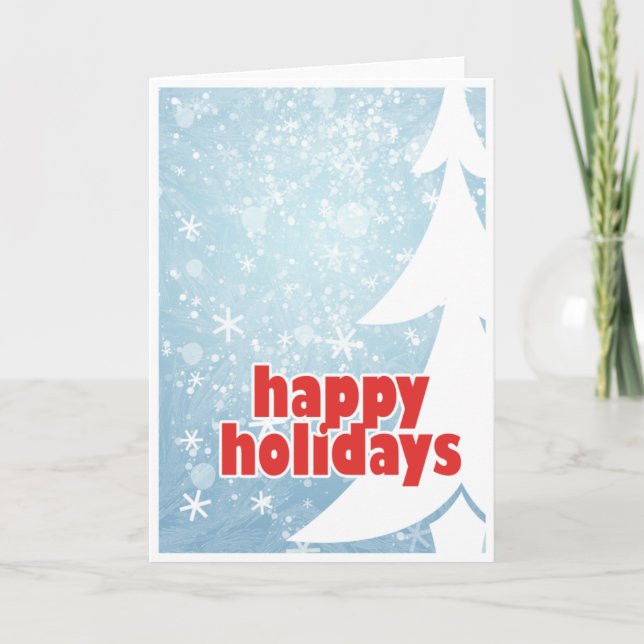 Snowy Christmas Holiday Card (Front)