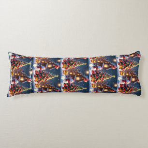 "Snowy Christmas Magic" Body Cushion