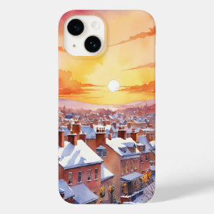 Snowy Christmas Morning Sunrise Case-Mate iPhone 14 Case