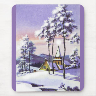 Snowy Christmas Mouse Mat