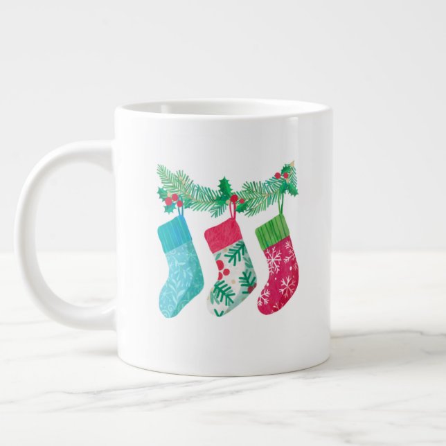 Snowy Christmas Mug – Winter Wonderland Cocoa & Co (Left)