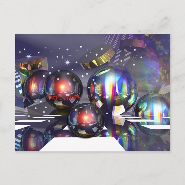 Snowy Christmas Night card (Front)