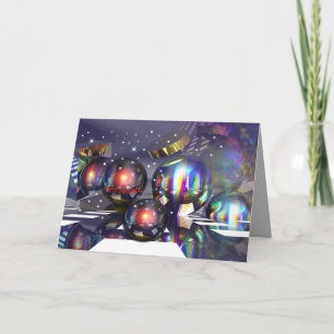 Snowy Christmas night card