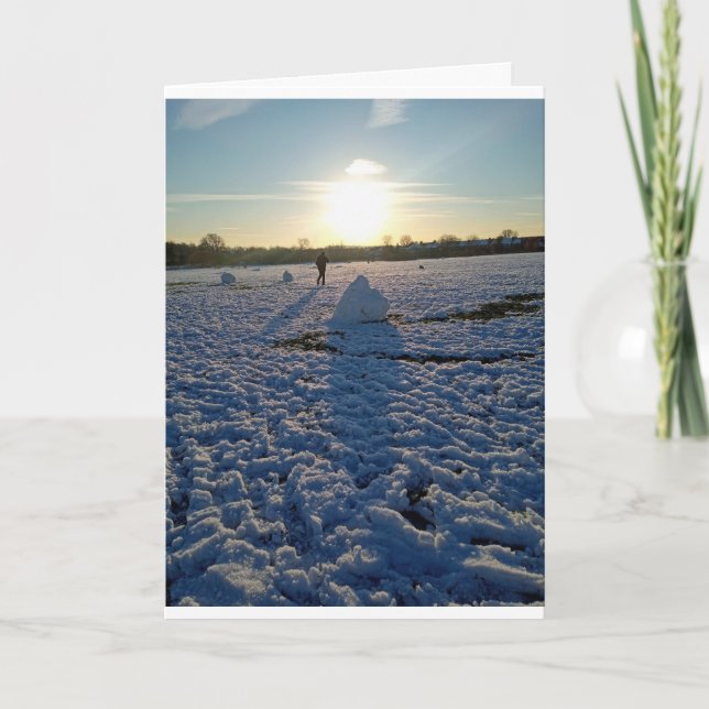 SNOWY CHRISTMAS SCENE HOLIDAY CARD (Front)