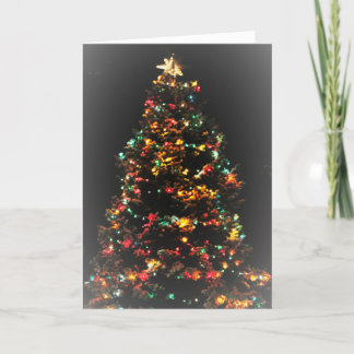 Snowy Christmas Tree Christmas Card