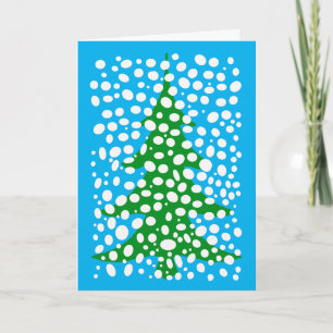 Snowy Christmas Tree Holiday Card
