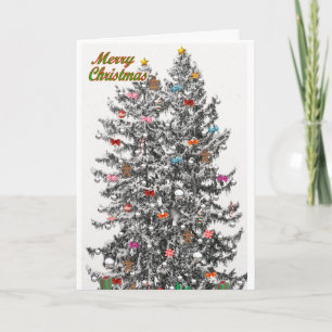 Snowy Christmas Trees Card