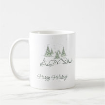 Snowy Christmas Village Personalised