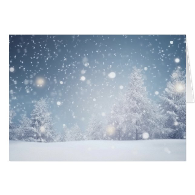 Snowy Christmas Winter Scene (Front Horizontal)