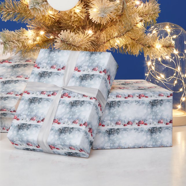 Snowy Christmas Wrapping Paper (Holidays)