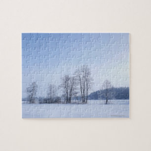 Snowy cold winter landscape 10 jigsaw puzzle
