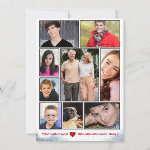 Snowy Collage Holiday Photo Card