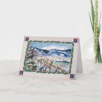 Snowy Colorado Christmas Greeting Card