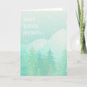 Snowy Days Holiday Card