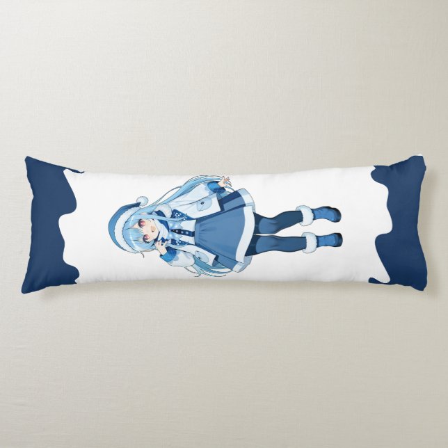 Snowy Dream Anime Body Cushion (Front)