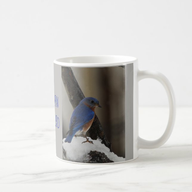 Snowy Eastern Bluebird Mug (Right)