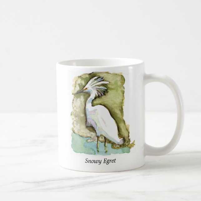 Snowy Egret mug (Right)