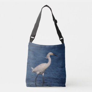 Snowy Egret on North Beach Crossbody Bag