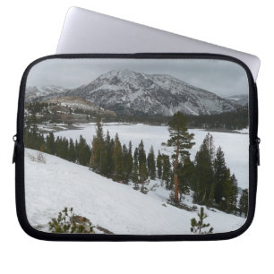 Snowy Ellery Lake California Winter Landscape Laptop Sleeve