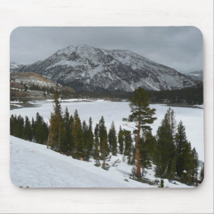 Snowy Ellery Lake California Winter Photography Mouse Mat
