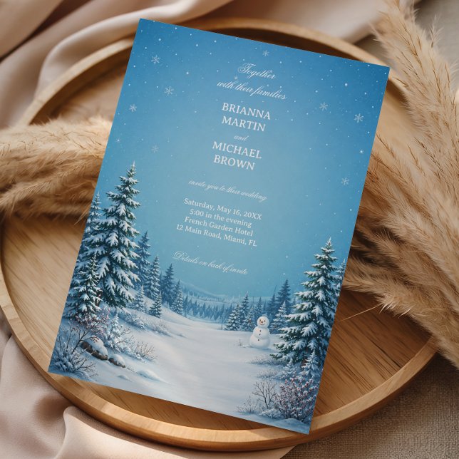 Snowy Evergreen Meadow Under Invitation (Creator Uploaded)