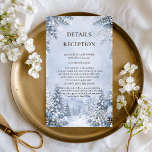Snowy Evergreen Valley Enclosure Card