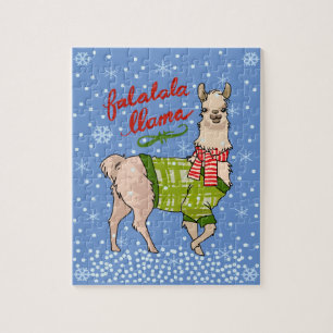Snowy Falalala Llama Jigsaw Puzzle