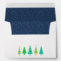 Snowy Fir Trees Envelope