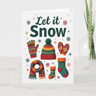 Snowy Folk Art Card